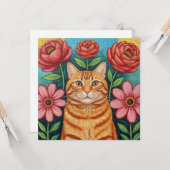 Wishing you a Purr-fect Day! Friendship カード (正面/裏面インサイチュ)