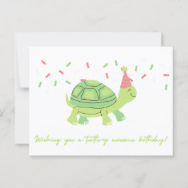 Wishing you a turtle-y awesome birthday! Card ポストカード