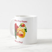 Wishing You A Veryハッピーバレンタインデーバラギフト コーヒーマグカップ (正面左)