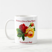 Wishing You A Veryハッピーバレンタインデーバラギフト コーヒーマグカップ (左)
