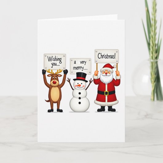 Wishing You A Very Merry Christmas Card カード (正面)