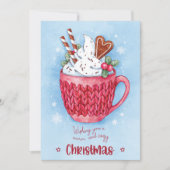 Wishing you a warm and cozy christmas シーズンカード (正面)