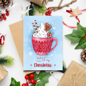 Wishing you a warm and cozy christmas シーズンカード