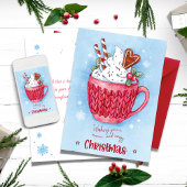 Wishing you a warm and cozy christmas シーズンカード