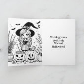 Wishing You a Wicked Halloween | Witch カード (内部)