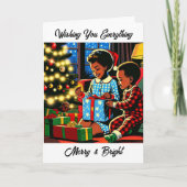 Wishing You All メリー and Bright Christmas シーズンカード (正面)