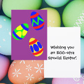 Wishing you an Egg-stra special Easter Flat シーズンカード