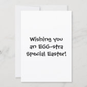 Wishing you an Egg-stra special Easter Flat シーズンカード (裏面)
