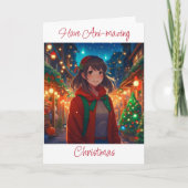 Wishing You Ani-making Christmas Anime Pun カード (正面)