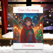 Wishing You Ani-making Christmas Anime Pun