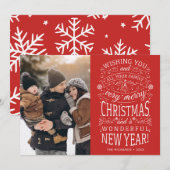 Wishing you are Very Merchang Christmas Photo シーズンカード (正面/裏面)