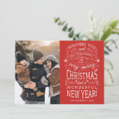 Wishing you are Very Merchang Christmas Photo シーズンカード (スタンド正面)