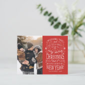 Wishing you are Very Merchang Christmas Photo ポストカード (スタンド正面)