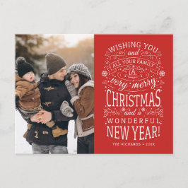 Wishing you are Very Merchang Christmas Photo ポストカード