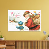 Wishing You Christmas応援by Ellen Clapsaddle キャンバスプリント (インサイチュ (リビング))