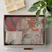 Wishing You Christmas応援by Ellen Clapsaddle 薄葉紙 (ギフト)