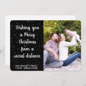 Wishing you Christmas Social Distance写真 シーズンカード (正面/裏面)