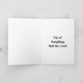 Wishing You Happy Day | 可愛い友情 カード (内部)