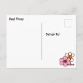 Wishing You Happy Day | 可愛い友情 ポストカード (裏面)