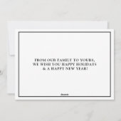 Wishing you Happy Holidays写真 シーズンカード (裏面)