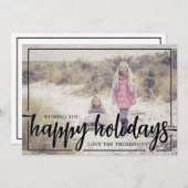 Wishing you Happy Holidays写真 シーズンカード (正面/裏面)