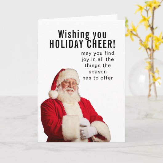 Wishing you HOLIDAY CHEER カード (黄色い花)