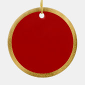 Wishing You Holiday Season Peace Love and Joy セラミックオーナメント (裏面)