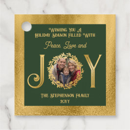 Wishing You Holiday Season Peace Love and Joy Gift フェイバータグ