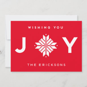 Wishing You Joyクリスマスホリデー企業の シーズンカード