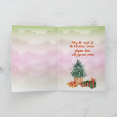 Wishing You Joy and Christmas応援ホリデーカード シーズンカード (内部)