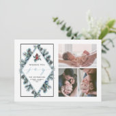 Wishing You Joy Holiday Photo Collage シーズンカード (スタンド正面)