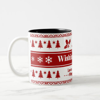 Wishing You Joy, Love, and Endless Mugs of Cocoa ツートーンマグカップ