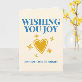 Wishing You Joy Versatile Custom Typography カード