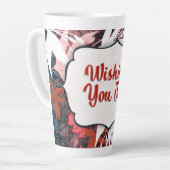 Wishing You Joy – Winter Floral Congratulations カフェラテマグ (左アングル)