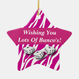 Wishing You Lot's of Bunco's Giftオーナメント セラミックオーナメント
