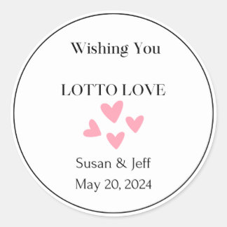 Wishing You Lotto Love Label ラウンドシール