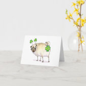 Wishing You Luckingセント・パトリックの日のカード カード (黄色い花)