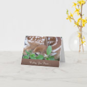 "Wishing you Peace" -悔やみや弔慰と紛失カード カード (黄色い花)