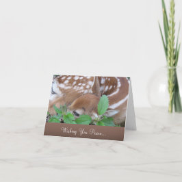 "Wishing you Peace" -悔やみや弔慰と紛失カード カード