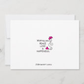 Wishing You Peace_Flatカード7" x 5" (裏面)