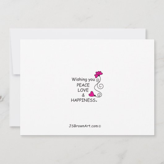 Wishing You Peace_Flatカード7" x 5" (裏面)