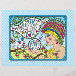 Wishing You Peace_Flat紙シート11インチx 8.5インチ