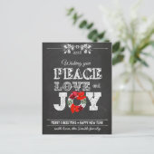 Wishing you peace love and Joy シーズンポストカード (スタンド正面)