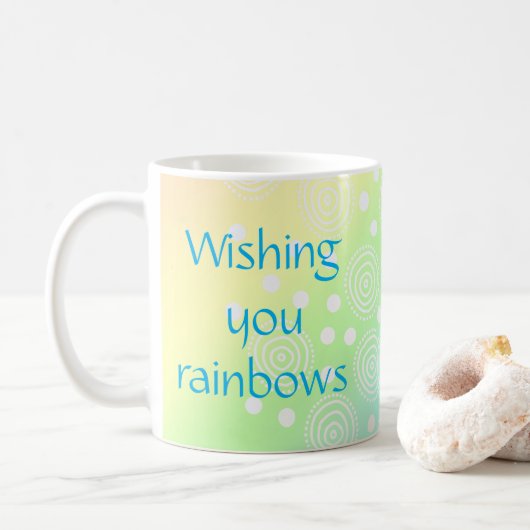 Wishing You Rainbows Mug コーヒーマグカップ (ドーナツ)