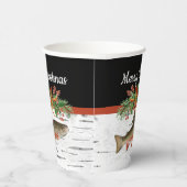 Wishing You Reely Fly Fishmas, Trout Christmas 紙コップ (右)