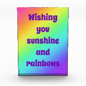 Wishing You Sunshine Rabow フォトブロック (正面)