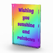Wishing You Sunshine Rabow フォトブロック (右)