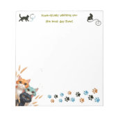 Wishing You The Best Day Ever Positivity Cat ノートパッド (正面)