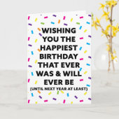 Wishing You the Happiest誕生日 カード (黄色い花)