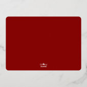 Wishing You the Purr-fectクリスマスキャット写真 箔シーズンカード (裏面)